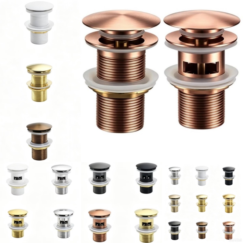 Overflow Pipe Clip - Válvula de Drenagem Pop-Up Preta para