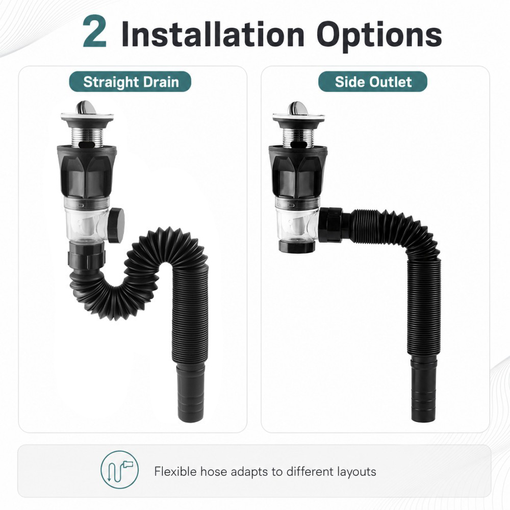 Kit de Drenagem para Pia de Ba - Drain Pipe Clip avaliação e preço